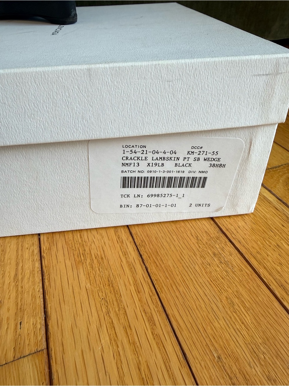 Balenciaga crackle lamb skin peek toe wedge - Women's - Picture 4 of 4